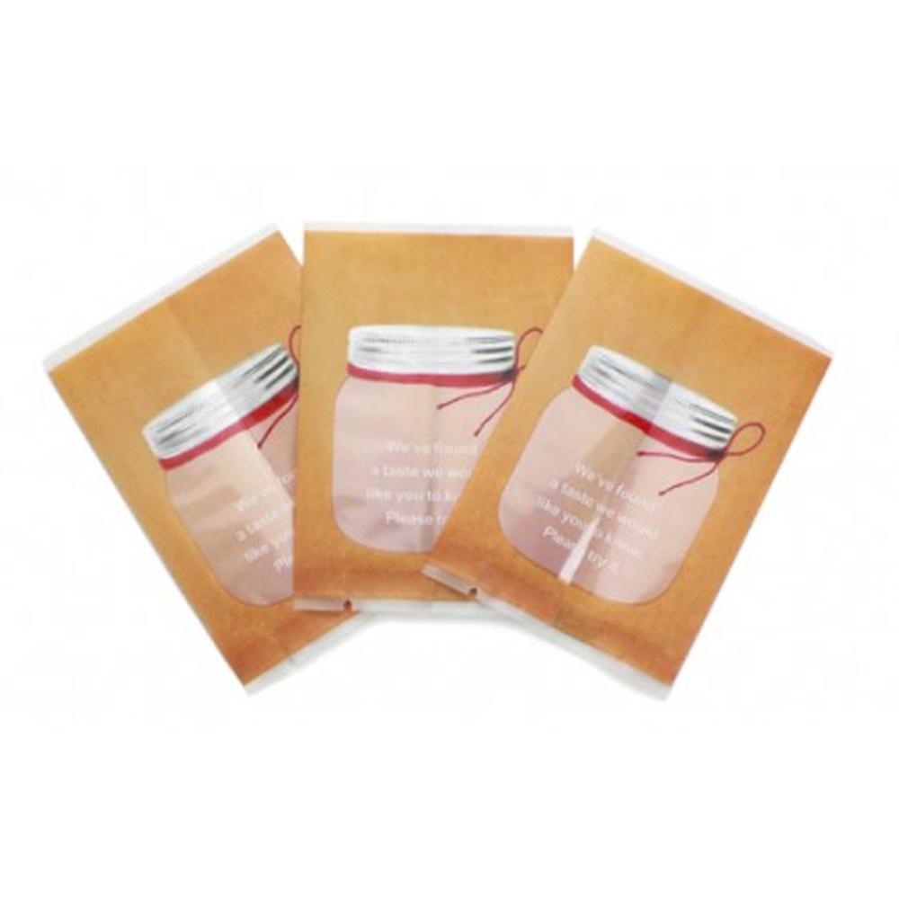 【柚子烘焙食品】玻璃罐造型 餅乾袋 100pcs 平面包裝袋 點心袋 西點袋 雪Q餅 牛軋餅 手工餅乾袋 糖果袋 包裝袋-細節圖7