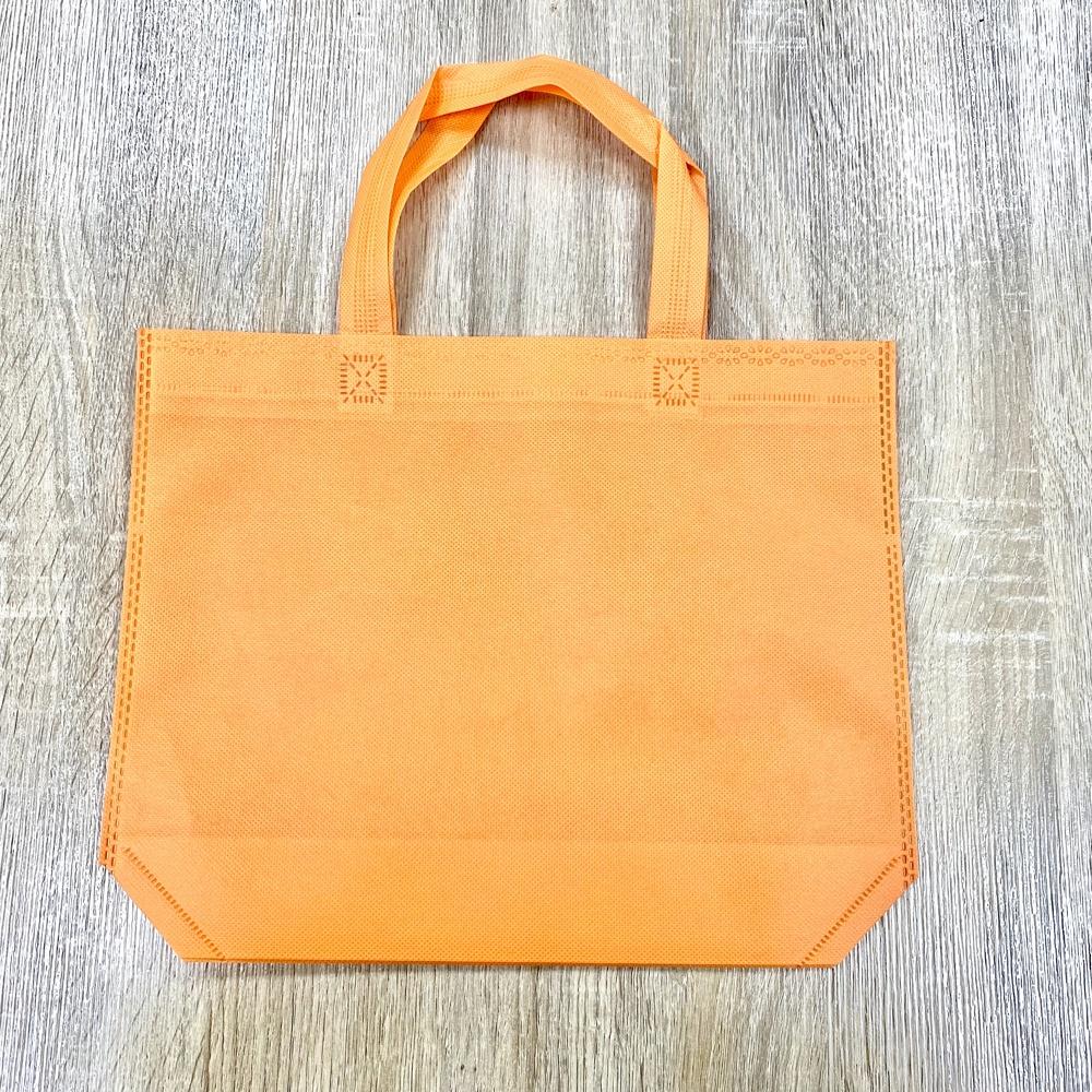 【柚子烘焙食品】不織布立袋 不織布 手提立袋 手提袋 替代 塑膠袋 收納袋 環保袋 易收納 購物袋(橘色/咖啡色/綠色)-細節圖5