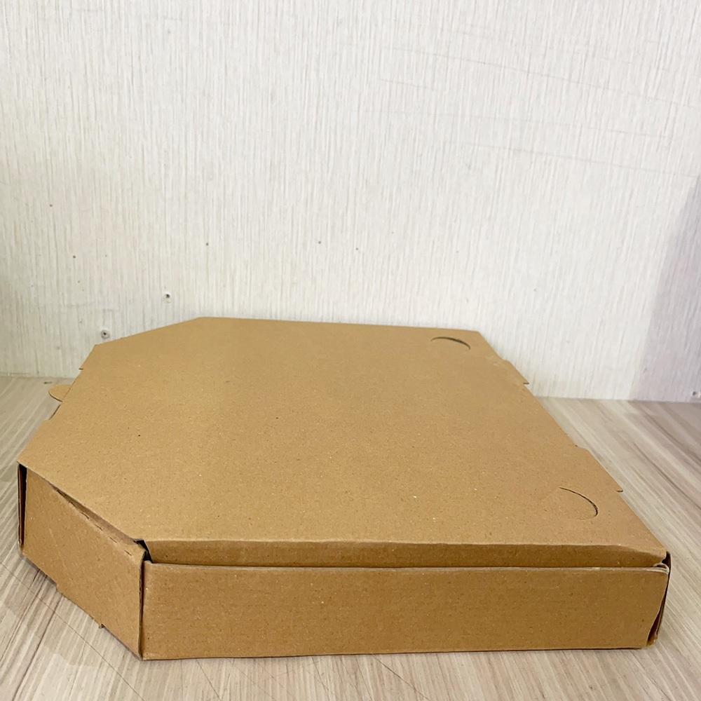 【柚子烘焙食品】牛皮披薩盒 6吋~10吋 飛機盒 披薩盒 掀蓋式紙盒 牛皮紙盒 硬紙盒 包裝盒 披薩 蛋糕 餅乾 炸物-細節圖3