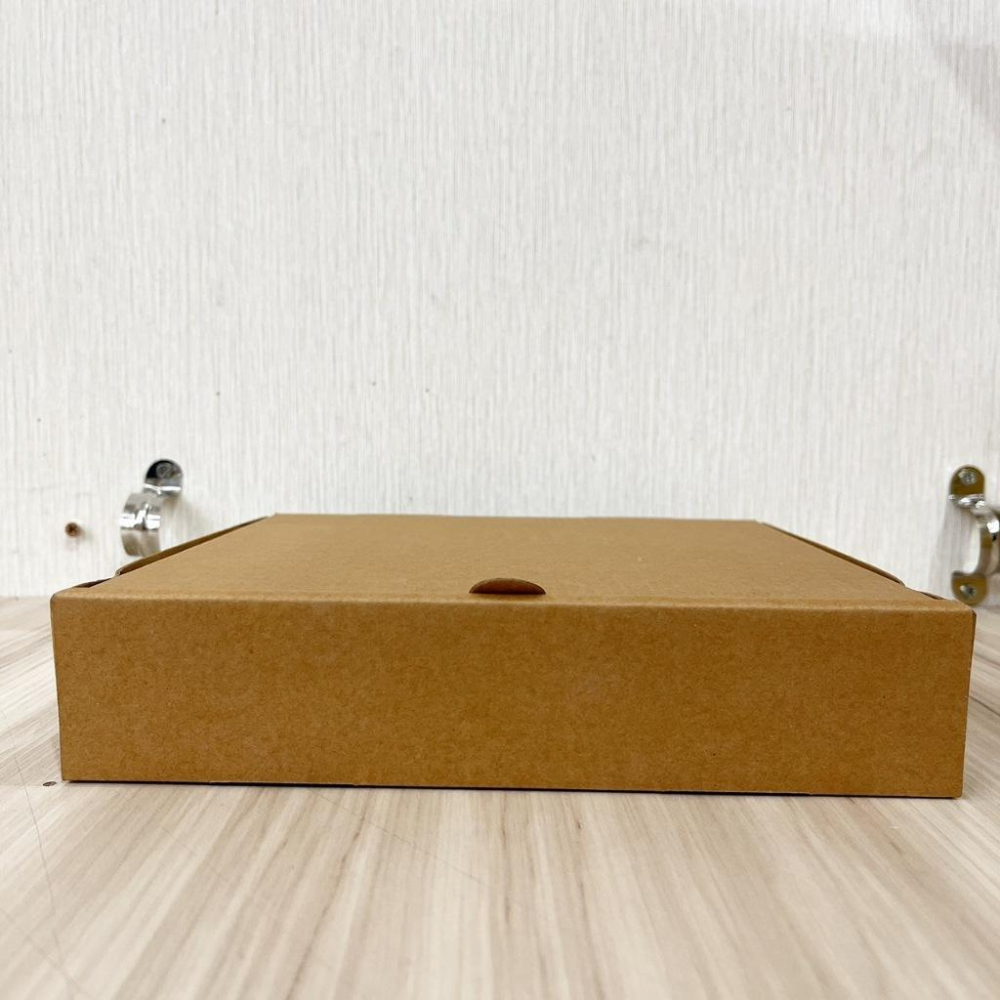 【柚子烘焙食品】牛皮披薩盒 6吋~10吋 飛機盒 披薩盒 掀蓋式紙盒 牛皮紙盒 硬紙盒 包裝盒 披薩 蛋糕 餅乾 炸物-細節圖6