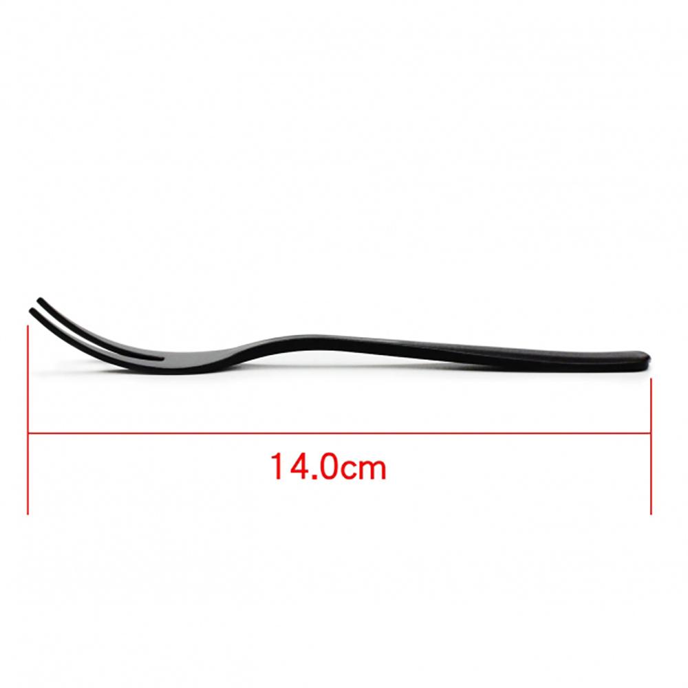 【柚子烘焙食品】單包裝 2齒叉 黑色 二齒蛋糕叉 馬卡龍叉子  甜點 叉子 點心叉 彩色三齒叉 塑膠叉 蛋糕叉 水果叉-細節圖2