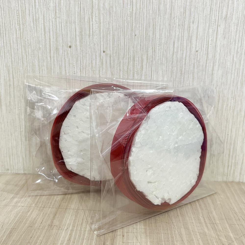 【柚子烘焙食品】滌綸雪紗 絲帶(正紅色13mm9米)緞帶 絲帶 綁繩 裝飾 手作 羅紋織帶 鮮花緞帶 包裝緞帶 包裝絲帶-細節圖4