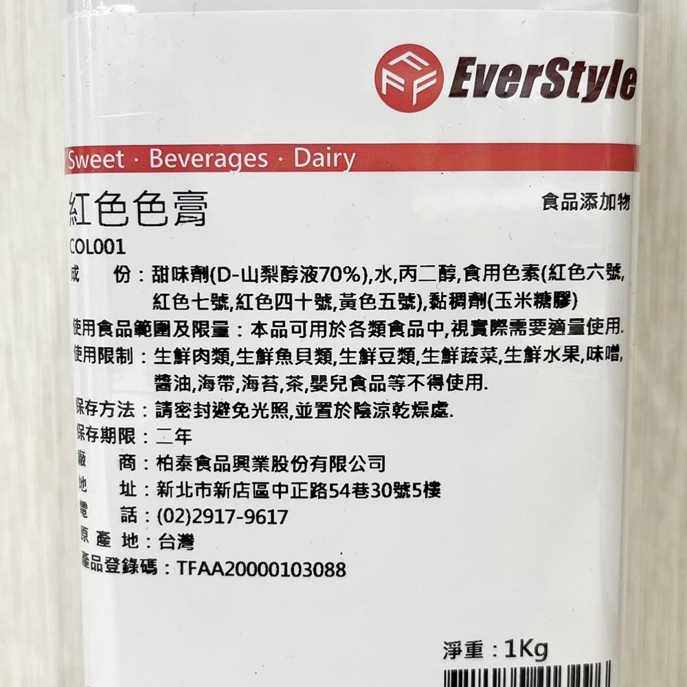 【柚子烘焙食品】柏泰 紅色色膏 粉紅色色膏 黃色色膏 1kg 無防腐劑 食用色膏 色素 水性色膏 烘焙 料理 調色 裝飾-細節圖3