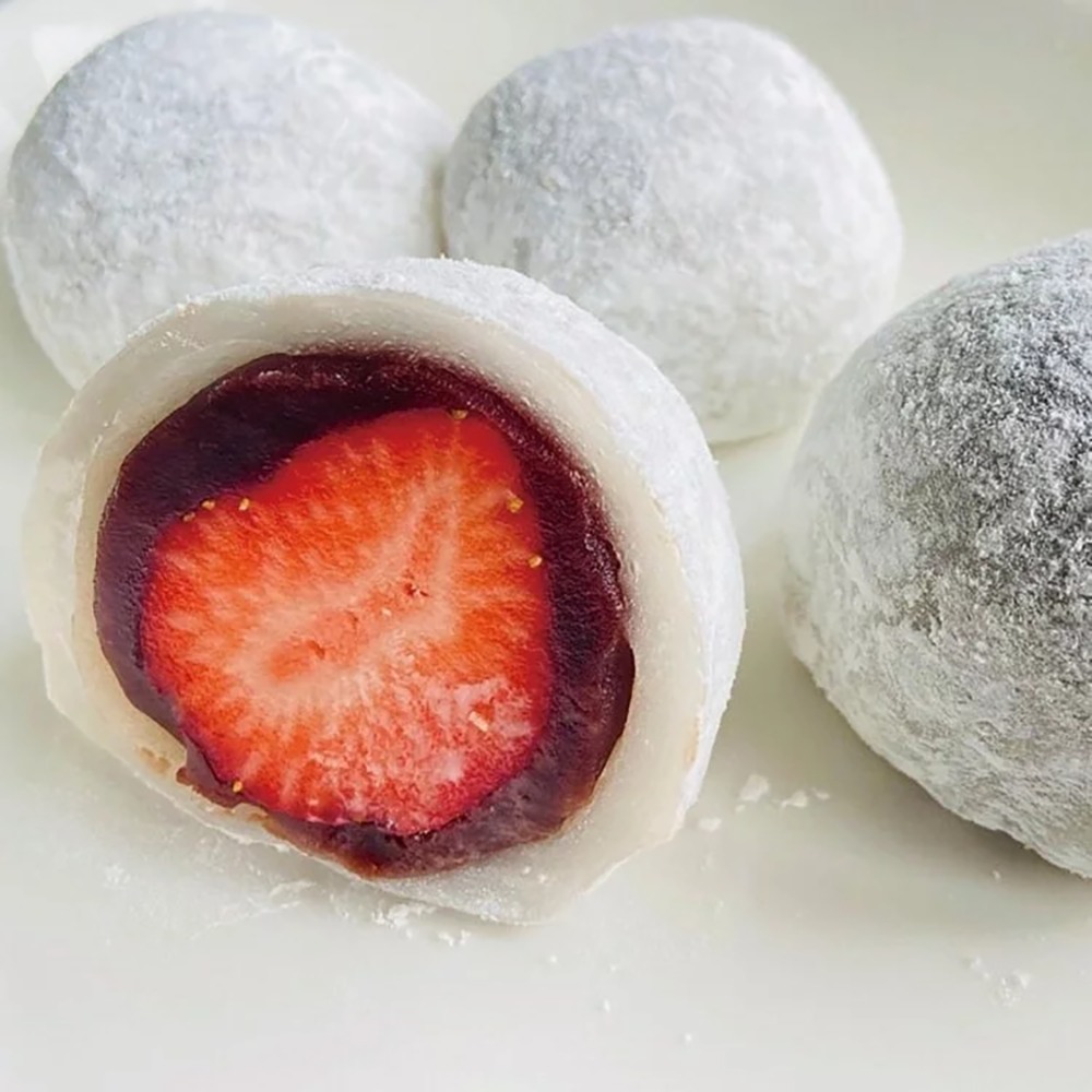 【柚子烘焙食品】卡羅 雪莓娘粉（沖泡式）2kg 雪莓娘 草莓大福粉 冰皮麻糬粉 麻吉粉 麻糬粉 大福 中秋節 冰皮月餅-細節圖3