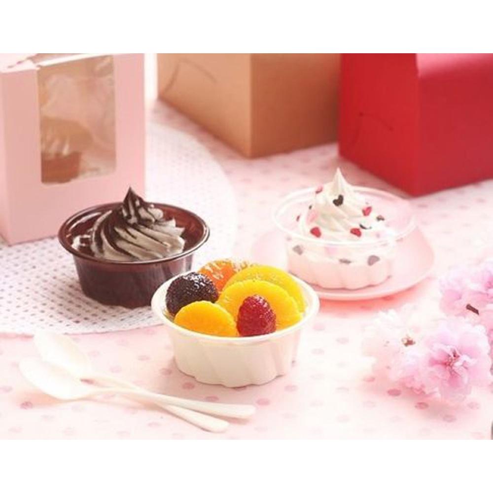 【柚子烘焙食品】慕斯杯(透明)50入附蓋 低圓 奶酪杯 果凍杯 斜紋杯 甜點 冰淇淋 盛放水果 冰淇淋 提拉米蘇 塑膠杯-細節圖3