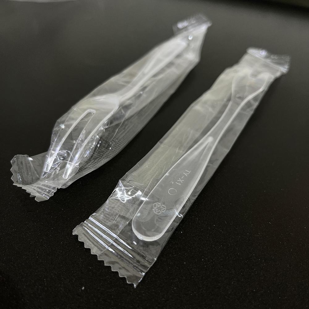 【柚子烘焙食品】單包裝 2齒叉 透明 二齒蛋糕叉 馬卡龍叉子  甜點 叉子 點心叉 彩色三齒叉 塑膠叉 蛋糕叉 水果叉-細節圖4