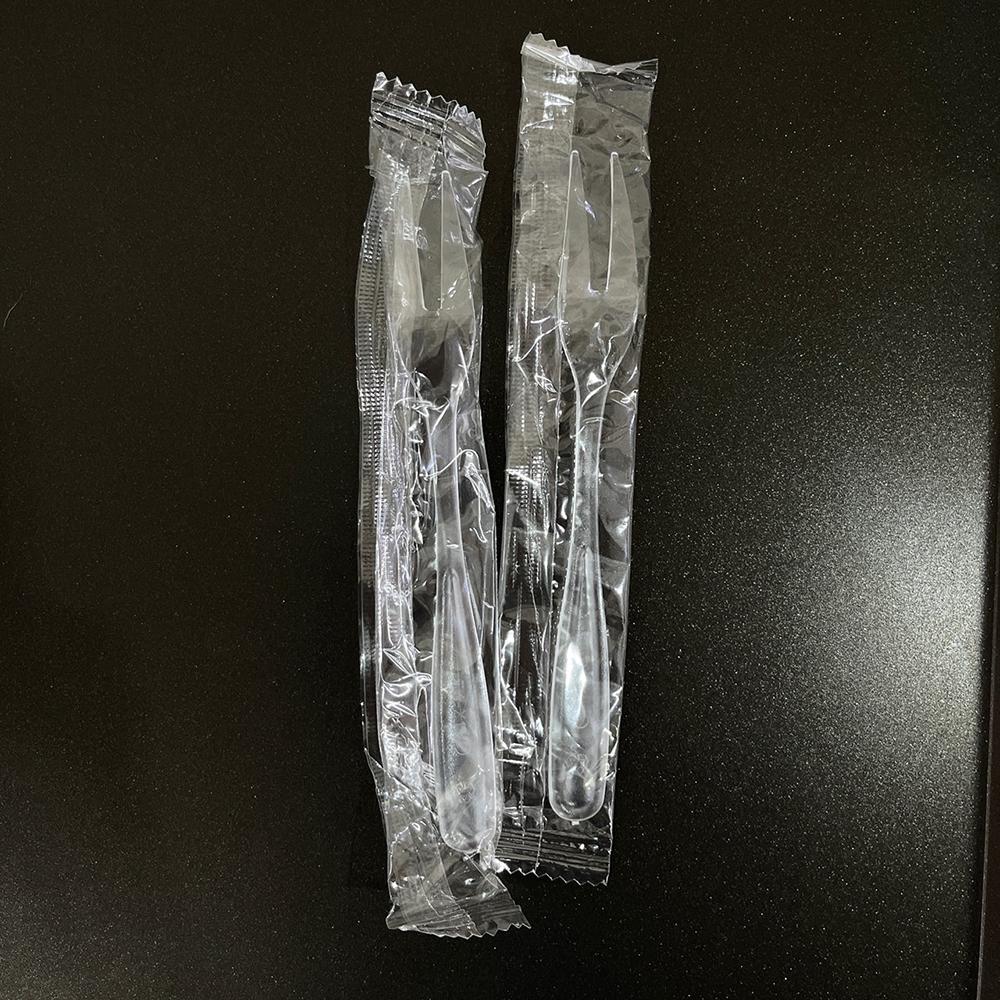 【柚子烘焙食品】單包裝 2齒叉 透明 二齒蛋糕叉 馬卡龍叉子  甜點 叉子 點心叉 彩色三齒叉 塑膠叉 蛋糕叉 水果叉-細節圖5