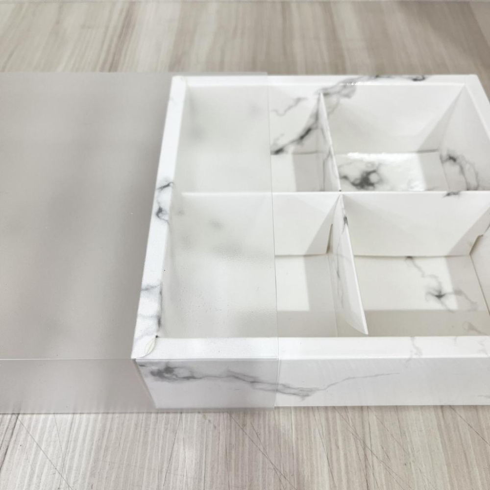 【柚子烘焙食品】抽屜式紙盒 大理石紋(霧面)2粒裝/4粒裝/6粒裝 蛋黃酥 餅乾 甜點 包裝盒 蛋糕包裝 中秋月餅禮盒-細節圖6