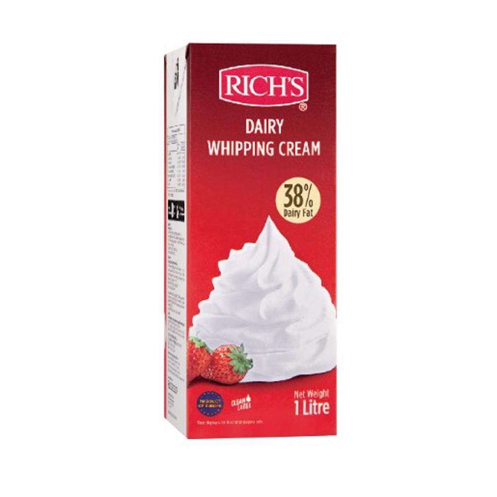 【柚子烘焙食品】Rich＇s 理奇多功能動物鮮奶油 理奇動物鮮奶油 多功能動物性鮮奶油 35% 38% 1L (冷藏)-細節圖5