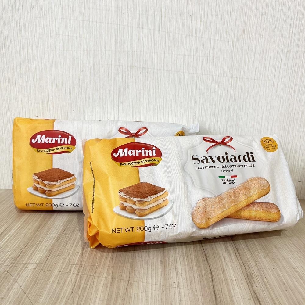 【柚子烘焙食品】義大利 Marini 馬諾尼 手指餅乾 200g/500g 蛋奶素 提拉米蘇 拇指餅乾 拇指餅 手指餅-細節圖5