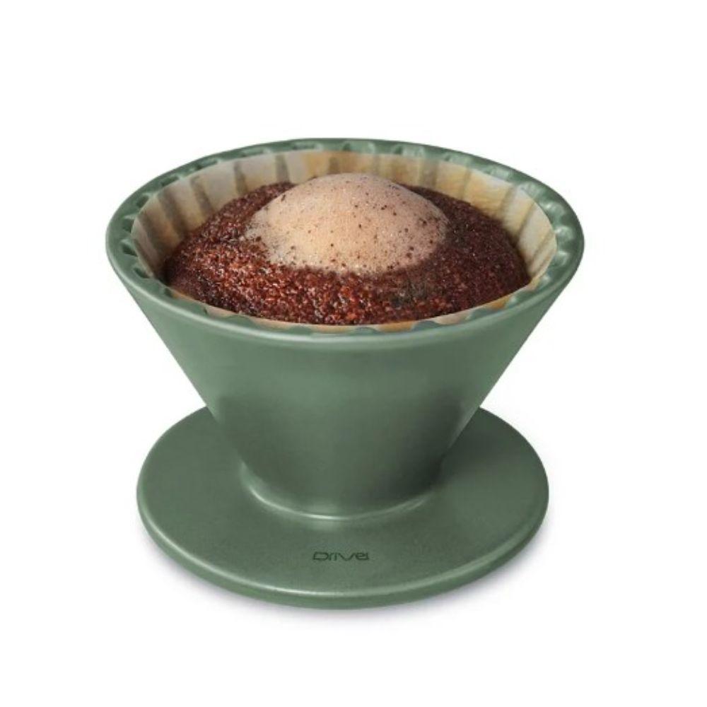 【柚子烘焙食品】Driver竹節陶瓷濾杯1-3cup(灰藍/灰綠)-細節圖7