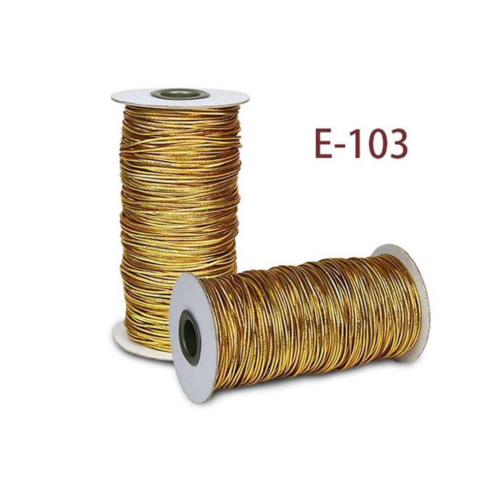 【柚子烘焙食品】金蔥帶 銀蔥帶 100碼/卷 金蔥繩 鬆緊繩 彈性繩 禮盒 包裝 鬆緊帶 DIY 手工吊牌 金線 銀蔥繩-細節圖2