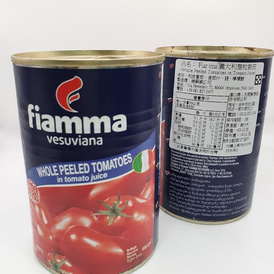 【柚子烘焙食品】FIAMMA義大利整粒蕃茄 400g / Vesuvio 切碎蕃茄丁2.5kg / 切碎蕃茄丁400g-細節圖2