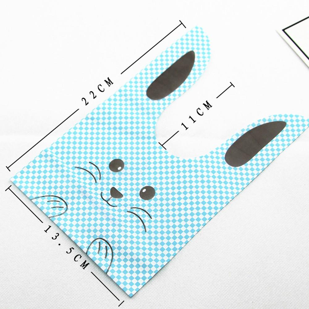 【柚子烘焙食品】包裝袋 糖果 餅乾 分裝袋 婚禮禮品袋 可立式 兔耳朵食品包裝袋(13.5×22cm/50入)烘焙包裝袋-細節圖3