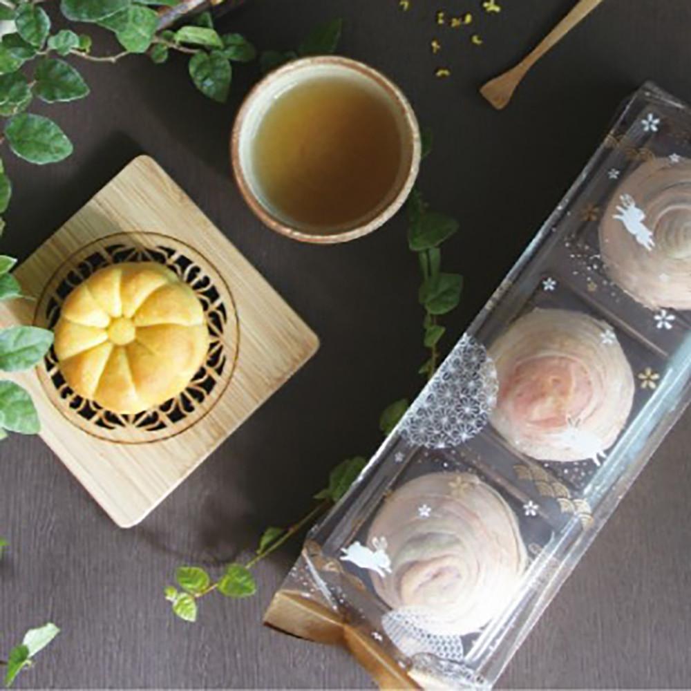 【柚子烘焙食品】秋夕嬉月-折角背封袋 7*30+5cm 封口袋 包裝袋 月餅包裝 三入裝-細節圖2