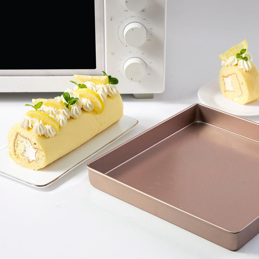 【柚子烘焙食品】Betty＇s 焙蒂絲 28cm正方形烤盤 方形蛋糕烤盤 蛋糕模具 不沾碳鋼烤盤 烤模 深烤盤 烘焙模具-細節圖4
