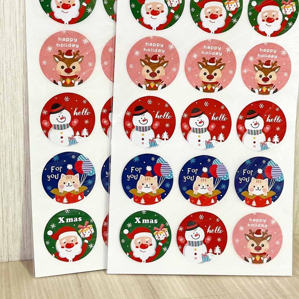 【柚子烘焙食品】禮品貼紙-聖誕嘉年華(小)-細節圖5