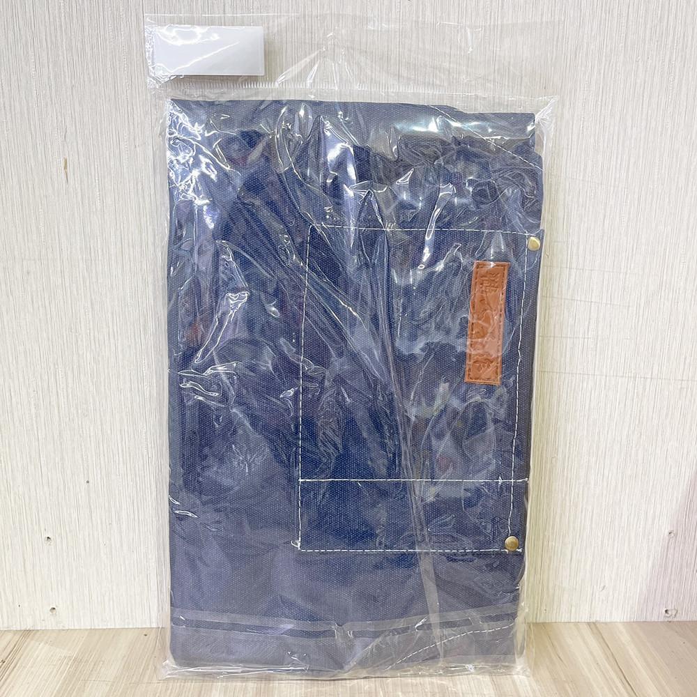 【柚子烘焙食品】優匠帆布圍裙-海波藍(筆袋) 工作圍裙 帆布圍裙 重磅加厚材質 工作衣-細節圖4