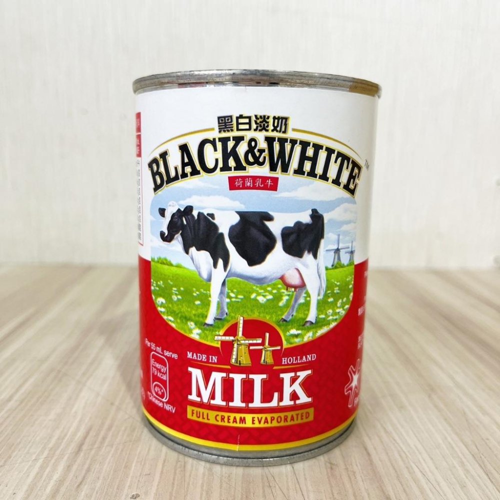 【柚子烘焙食品】BLACK&WHITE 黑白淡奶 385ml 港式奶茶 黑白奶水 絲襪奶茶 全脂淡奶 奶茶 淡煉乳 港飲-細節圖2