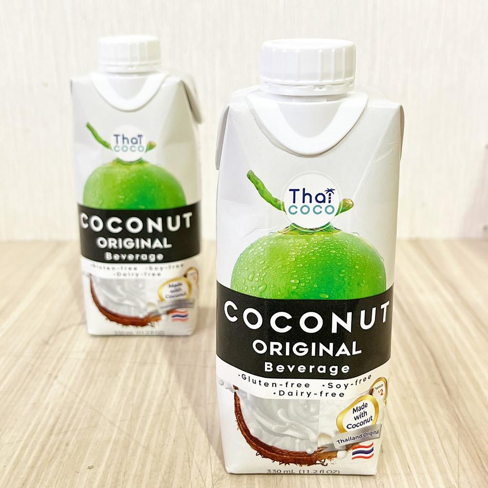 【柚子烘焙食品】ThaiCoco無麩質椰奶-原味 330ml 泰國椰奶 西米露 飲品 咖啡 牛奶 植物椰奶 即開即飲-細節圖4