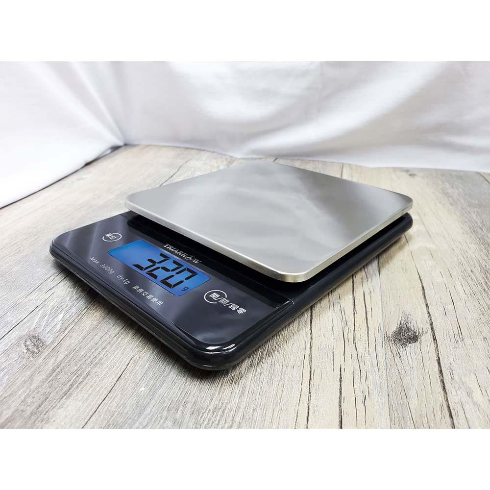 【柚子烘焙食品】三箭牌 3kg 電子料理秤(黑/粉)電子秤 不鏽鋼電子秤 料理秤 多用途電子食物秤 BEB-3050-細節圖5