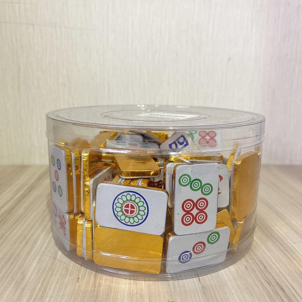 【柚子烘焙食品】麻將巧克力片薄片 1kg 可食用 巧克力糖果 網紅巧克力 麻將造型巧克力 年節必備 婚禮小物 麻將可可-細節圖2