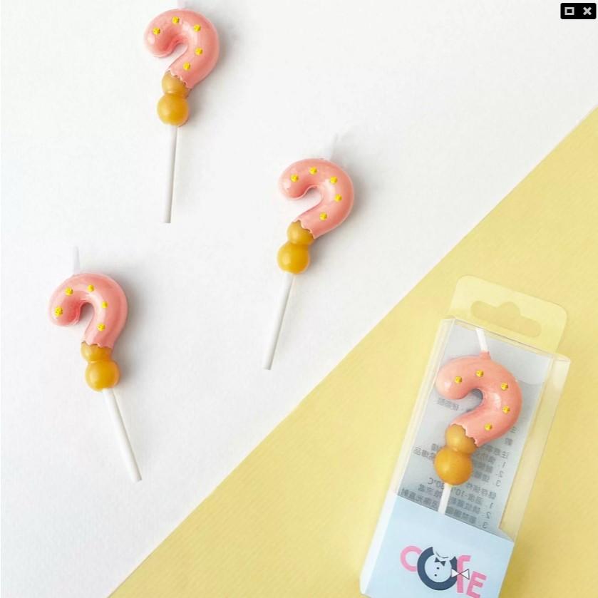 【柚子烘焙食品】生日蛋糕蠟燭 巧克力餅乾 草莓餅乾 問號蠟燭 蛋糕造型蠟燭 生日 慶生 派對 造型蠟燭 蛋糕裝飾 單支裝-細節圖4