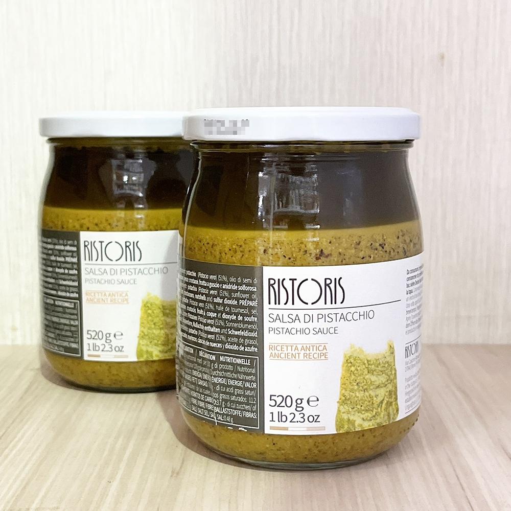 【柚子烘焙食品】Ristoris 開心果調味醬 520g 開心果醬 吐司抹醬 開心果抹醬 純開心果醬 早餐抹醬 麵包烘焙-細節圖2