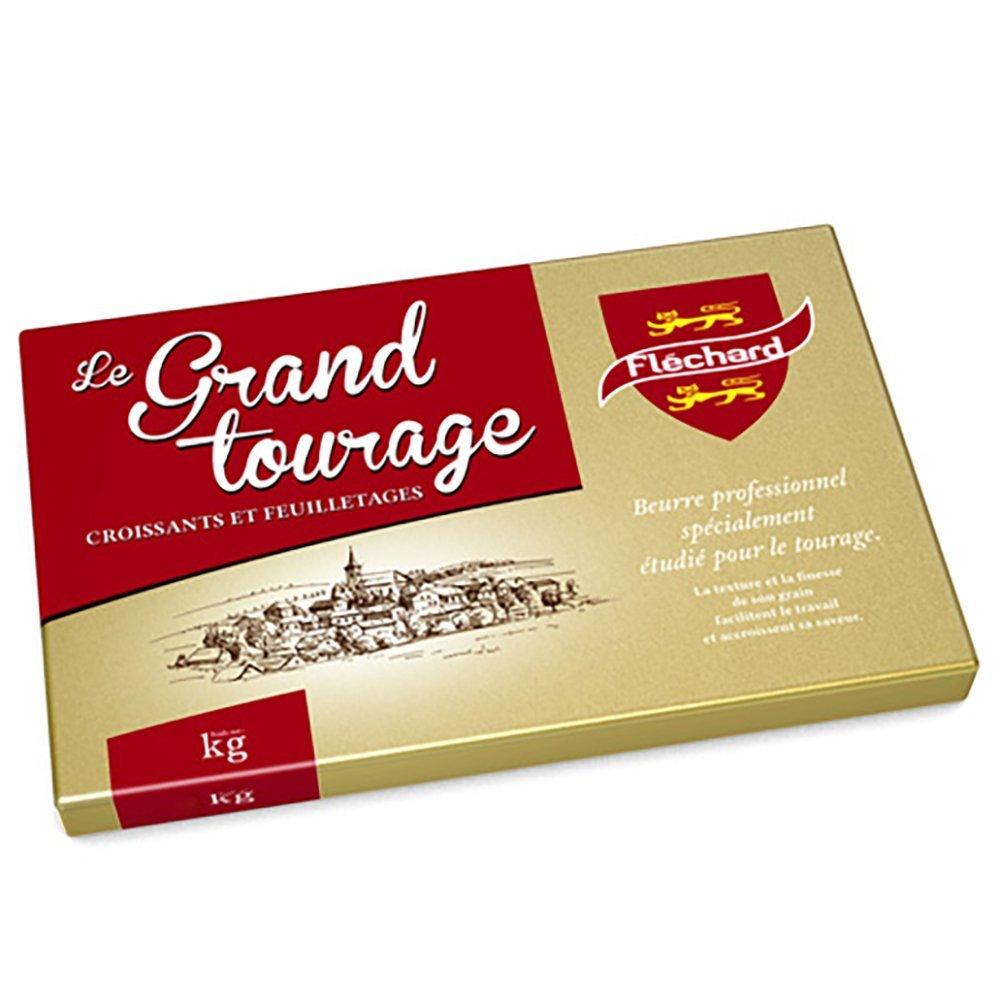 【柚子烘焙食品】德麥 法國 飛雪 Flechard 片狀奶油 金磚奶油 原裝1kg(冷凍)片狀無鹽發酵奶油 無鹽奶油-細節圖2