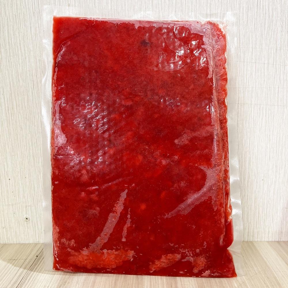 【柚子烘焙食品】冷凍蜜漬草莓丁 1kg 冰淇淋 奶酪 飲品 甜點 果醬(冷凍)-細節圖4