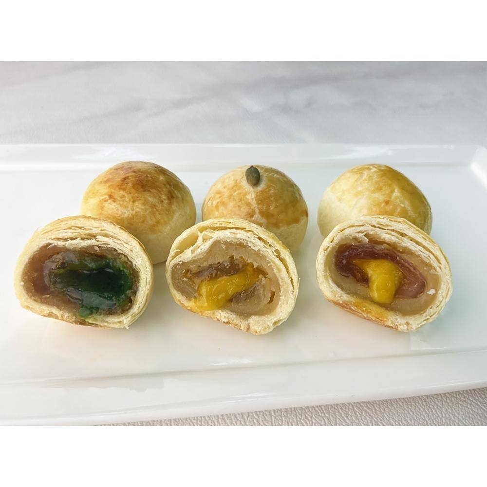 【柚子烘焙食品】琉璃溏心仁 翡翠溏心仁 紫晶溏心仁  30入 (冷凍) 中秋月餅內餡 蛋黃酥 鹹蛋黃 月餅餡 爆漿口感-細節圖4