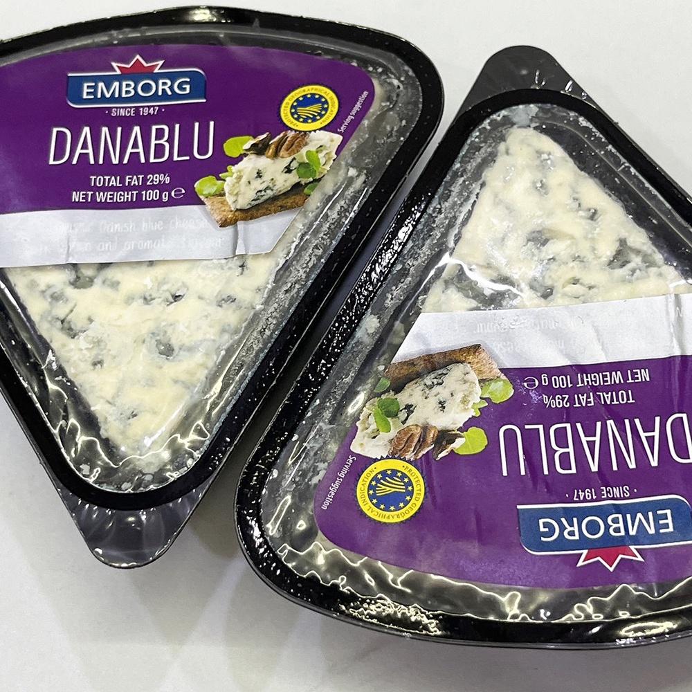 【柚子烘焙食品】安博格 丹麥藍紋乳酪 100g(冷藏)danablu 丹麥乳酪 藍乳酪 藍起司 藍黴起司 乳酪 藍紋乳酪-細節圖5