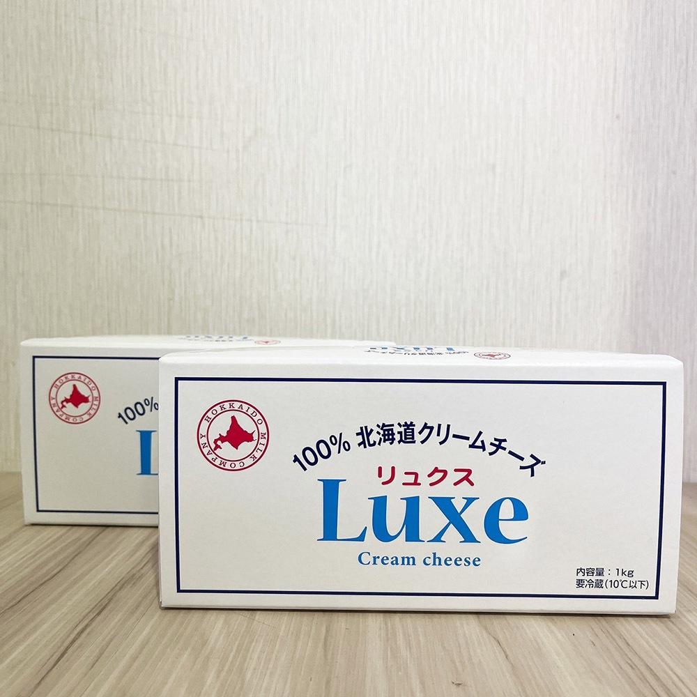 【柚子烘焙食品】日本北海道 Luxe奶油乳酪 1kg原裝 北海道LUXE鮮奶油乳酪 乾酪 日本乳酪 日本北海道鮮奶油乾酪-細節圖4