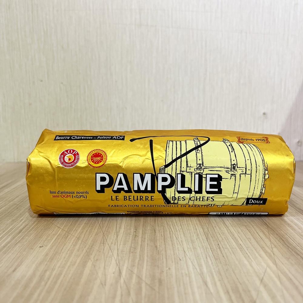 【柚子烘焙食品】法國 邦菩禮  Pamplie AOP 無鹽發酵奶油條(500g)潘普麗 無鹽 發酵奶油條 無鹽發酵奶油-細節圖2