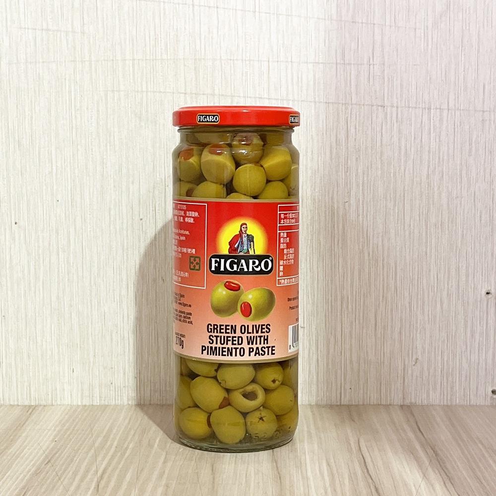 【柚子烘焙食品】Figaro 裴加羅 黑橄欖粒_340g/紅心橄欖_450g/綠橄欖_160g 披薩義大利麵 麵包 料理-細節圖5