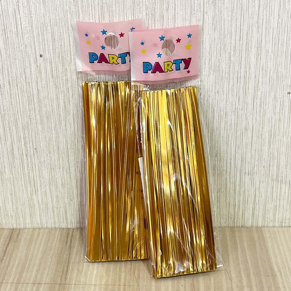 【柚子烘焙食品】魔帶-10cm金色/銀色_100入 紮絲 魔術帶 封口鐵絲 束帶 綁帶 禮品包裝 麵包吐司束帶 束口紮絲-細節圖4