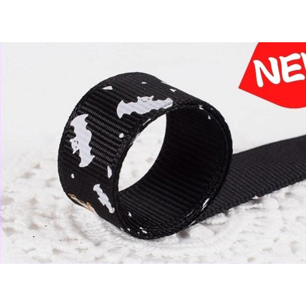 【柚子烘焙食品】禮品緞帶 萬聖節 裝飾緞帶 23米/捲 萬聖禮品緞帶 烘焙包裝 禮物包裝 聖誕禮物 萬聖節限定 緞帶織帶-細節圖2