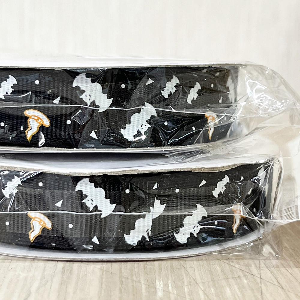 【柚子烘焙食品】禮品緞帶 萬聖節 裝飾緞帶 23米/捲 萬聖禮品緞帶 烘焙包裝 禮物包裝 聖誕禮物 萬聖節限定 緞帶織帶-細節圖4