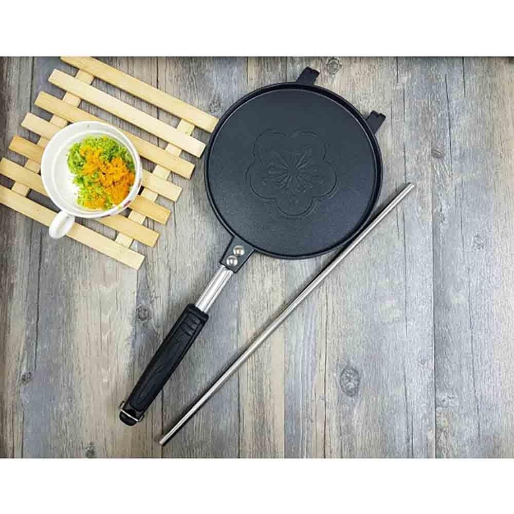 【柚子烘焙食品】三箭牌 蛋捲烤盤 WY-023 附304不銹鋼捲棒 小蛋捲專用烤盤 DIY蛋捲 可麗餅 潤餅 雙面煎盤-細節圖4