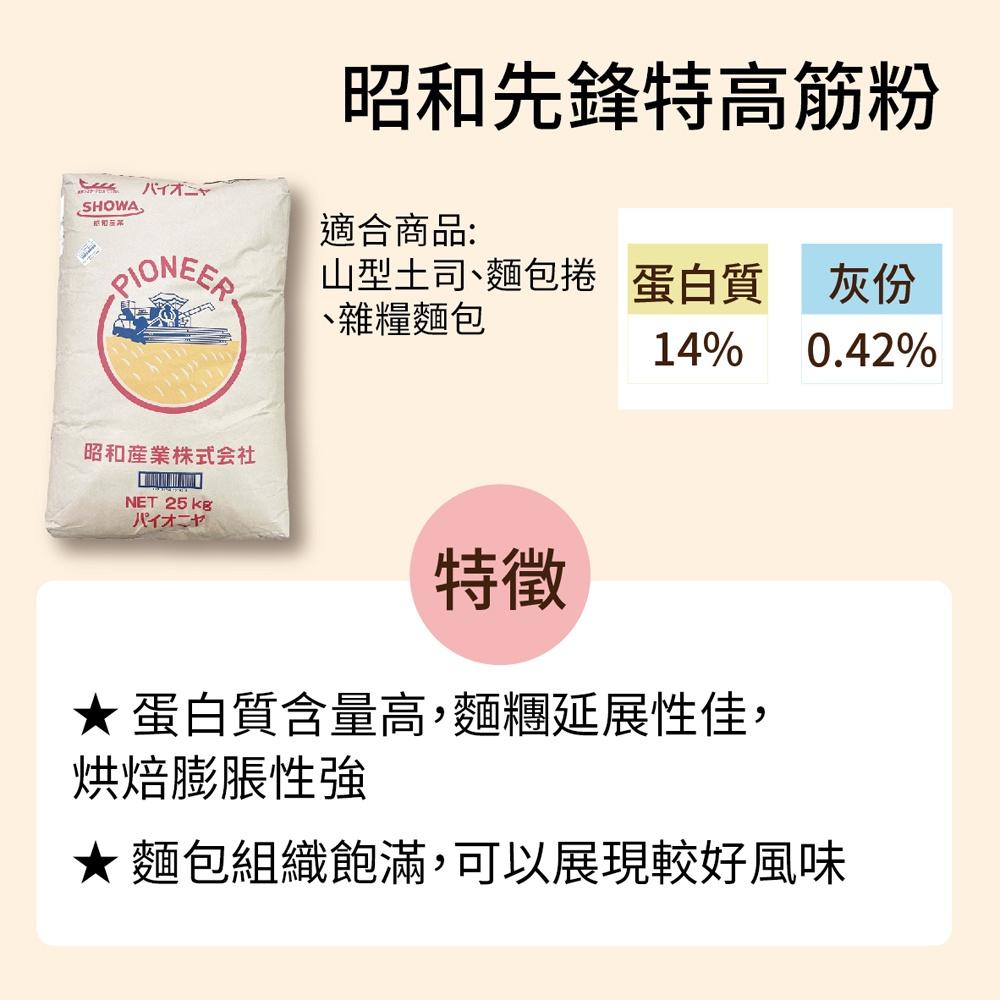 【柚子烘焙食品】昭和製粉 日本昭和 先鋒特高筋粉（小麥粉）25kg 高筋麵粉 昭和 先鋒特高筋麵粉 先鋒特高筋粉 烘焙-細節圖3