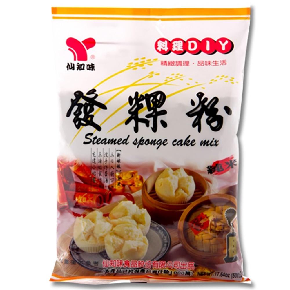 【柚子烘焙食品】仙知味 發粿粉 黑糖發粿粉 500g 發糕粉 菜頭糕 在來米粉 糯米粉 蘿蔔糕粉 烘焙 預拌粉 黑糖發糕-細節圖2