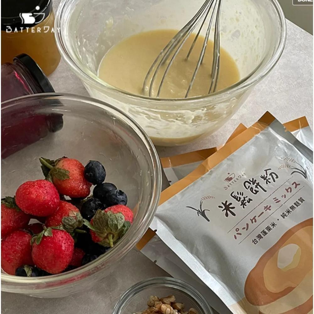 【柚子烘焙食品】BatterDay焙日 米鬆餅粉 原味 200g 無鋁配方 無麩質 鬆餅粉 無麩鬆餅粉 烘焙 DIY鬆餅-細節圖3