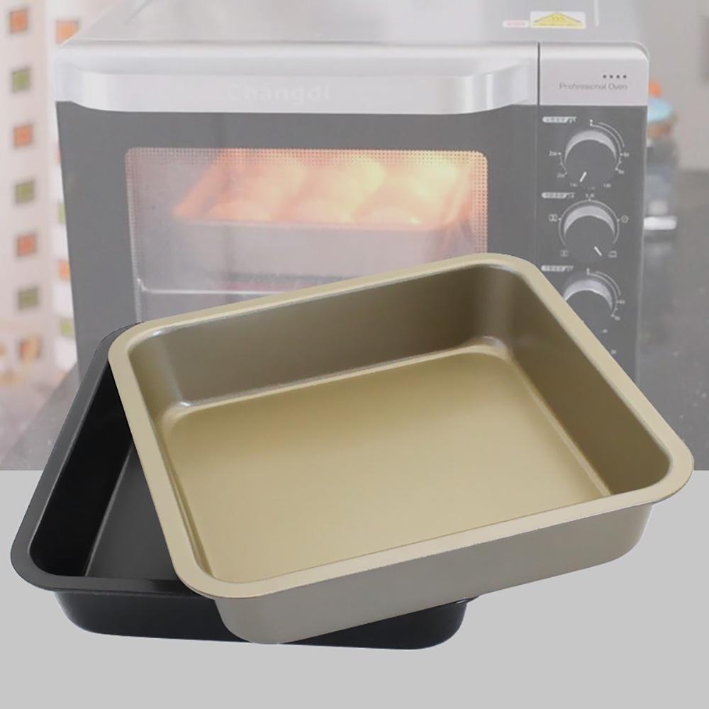 【柚子烘焙食品】正方形烤盤 9寸 古早味蛋糕模 方形披薩烤盤 方形烤盤 深烤盤 蛋糕烤盤 不沾烤盤 烤模 蛋糕模 9吋-細節圖7