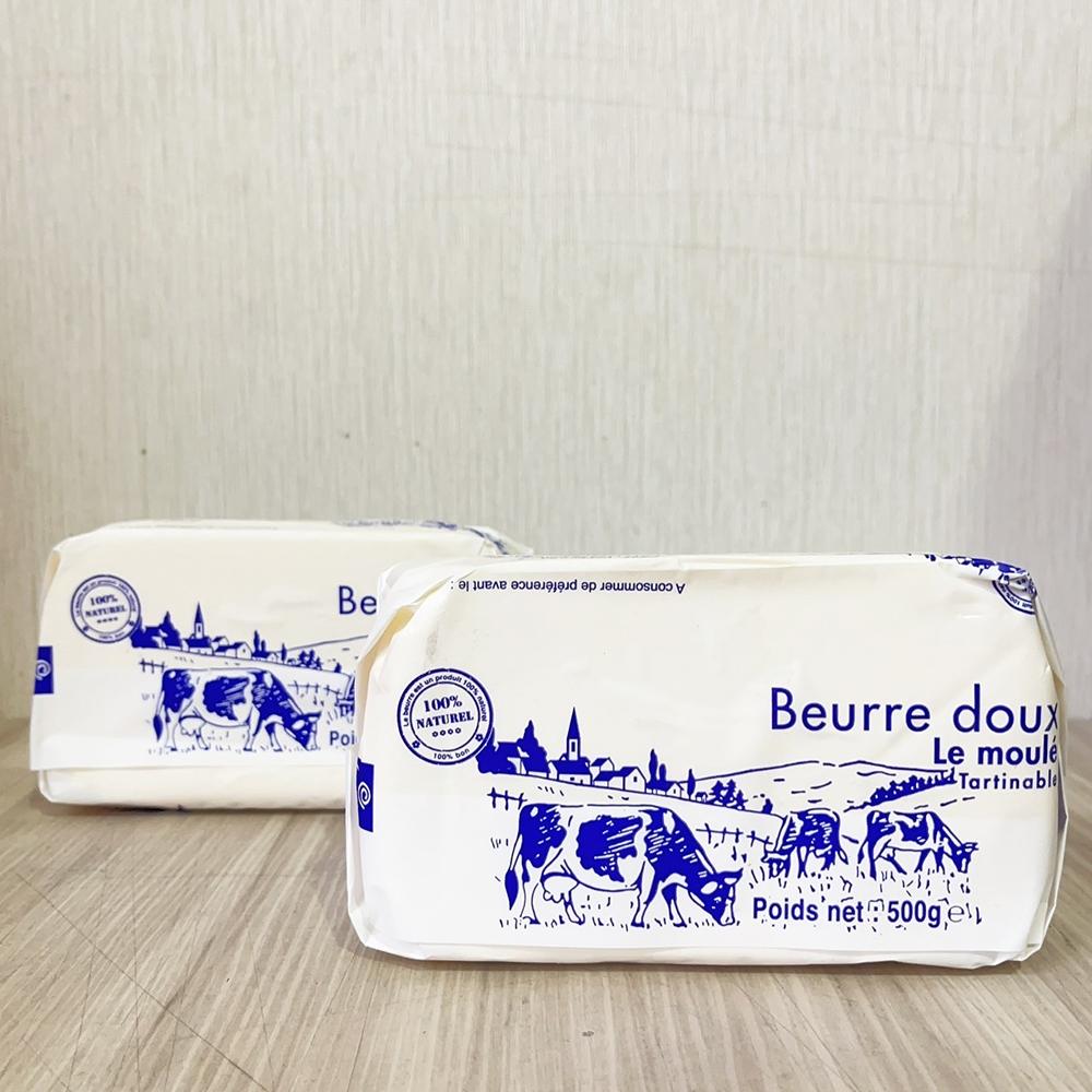 【柚子烘焙食品】法國 農村發酵無鹽奶油 500g (冷凍) 手工發酵無鹽奶油 法國乳源 奶油塊 無鹽奶油 天然濃郁奶香-細節圖4