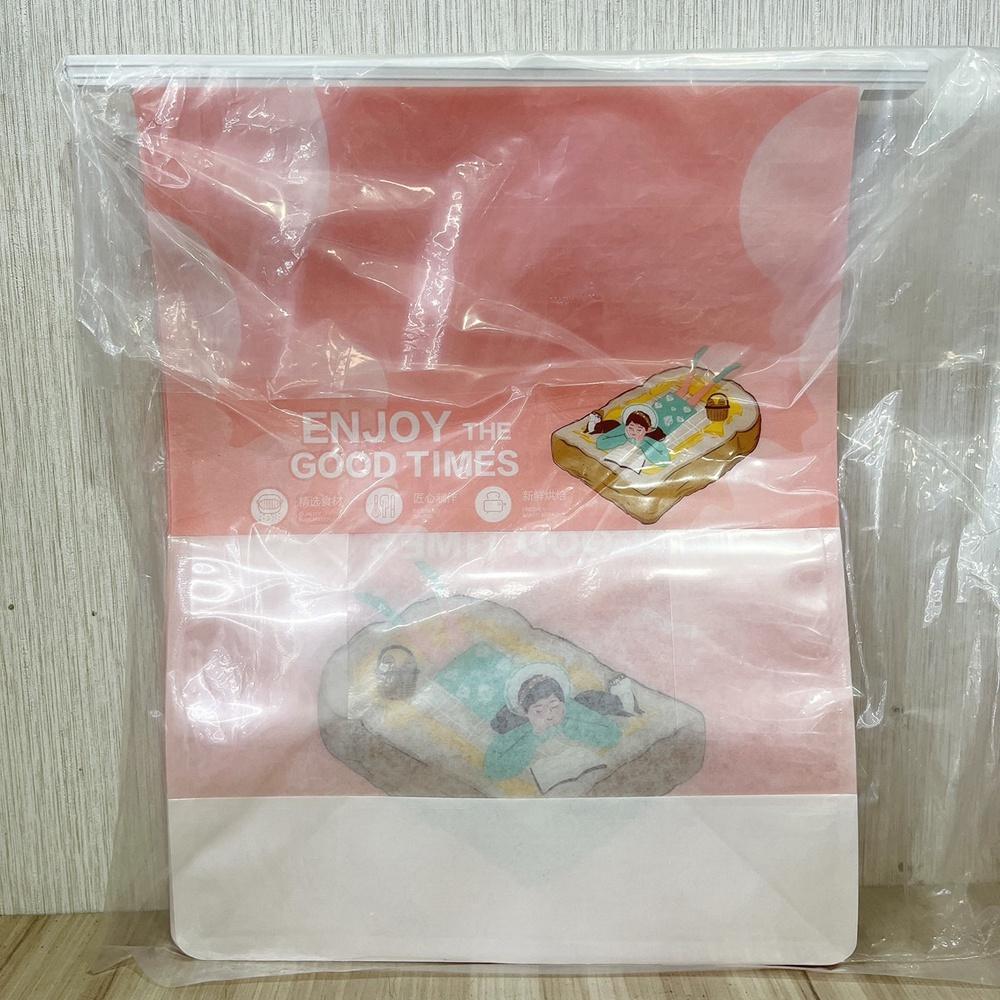【柚子烘焙食品】吐司保鮮袋(粉紅)冷凍吐司袋 10入 吐司袋 麵包保鮮袋 冷凍湯種吐司袋 吐司保鮮專用袋 食品級保鮮袋-細節圖3