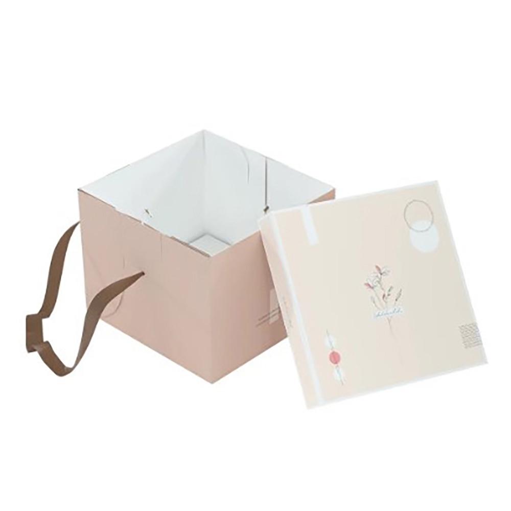 【柚子烘焙食品】6吋加高蛋糕盒 絮語 手提蛋糕盒 (附底托)蛋糕盒 點心盒 包裝盒 手提禮盒 手提盒 生日蛋糕 節慶蛋糕-細節圖2