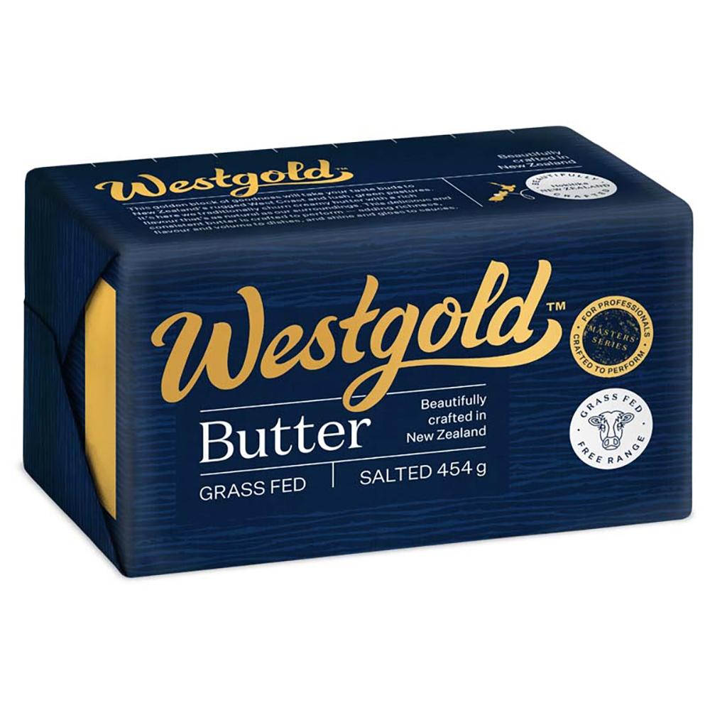 【柚子烘焙食品】紐西蘭 德紐westgold 磅裝黃金奶油 草飼奶油 454g 德紐 磅裝無鹽奶油 黃金奶油 有鹽奶油-細節圖6
