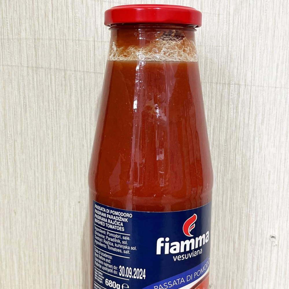 【柚子烘焙食品】Fiamma 蕃茄泥 義大利蕃茄泥 680g/罐 番茄醬 義大利麵 義大利進口 義式蕃茄泥 料理原料-細節圖4