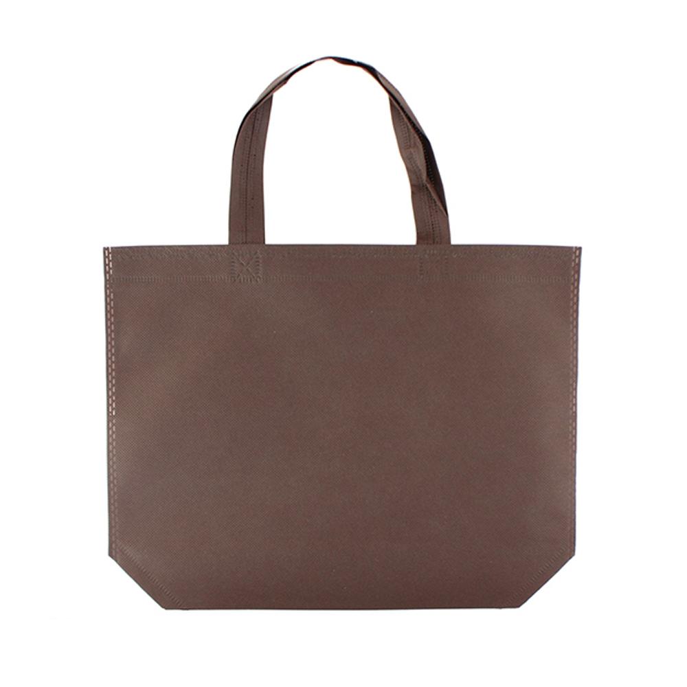 【柚子烘焙食品】不織布立袋 不織布 手提立袋 手提袋 替代 塑膠袋 收納袋 環保袋 易收納 購物袋(橘色/咖啡色/綠色)-細節圖4