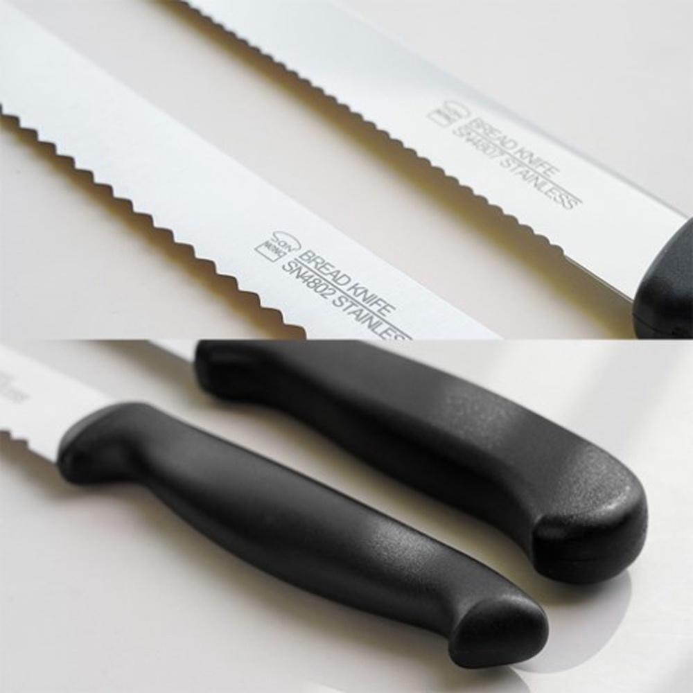 【柚子烘焙食品】三能 SN4802 鋸刀 26cm 黑色塑膠柄 麵包刀 麵包鋸刀 長切刀 切片刀 鋸齒麵包刀 土司切片刀-細節圖2